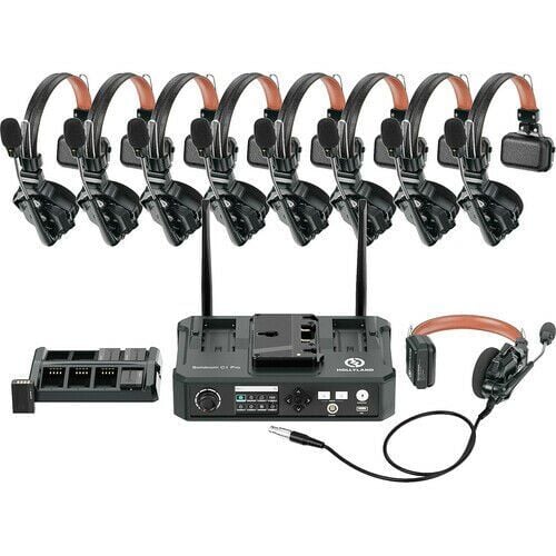 Hollyland Solidcom C1 PRO Hub- 8S Profesyonel Kablosuz İnterkom Sistemi (9 Kullanıcı)