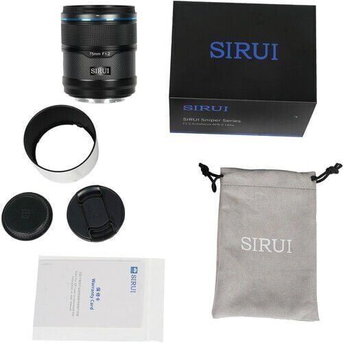 Sirui Sniper 75mm F1.2 APS-C/S35 Auto-Focus Lens (Z Mount, Siyah)