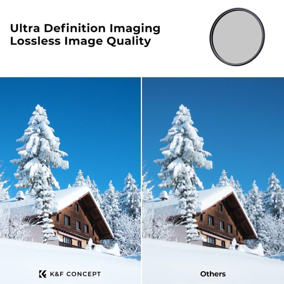 K&F Concept 67 mm CPL Filtre (Nano-Xcel Series)