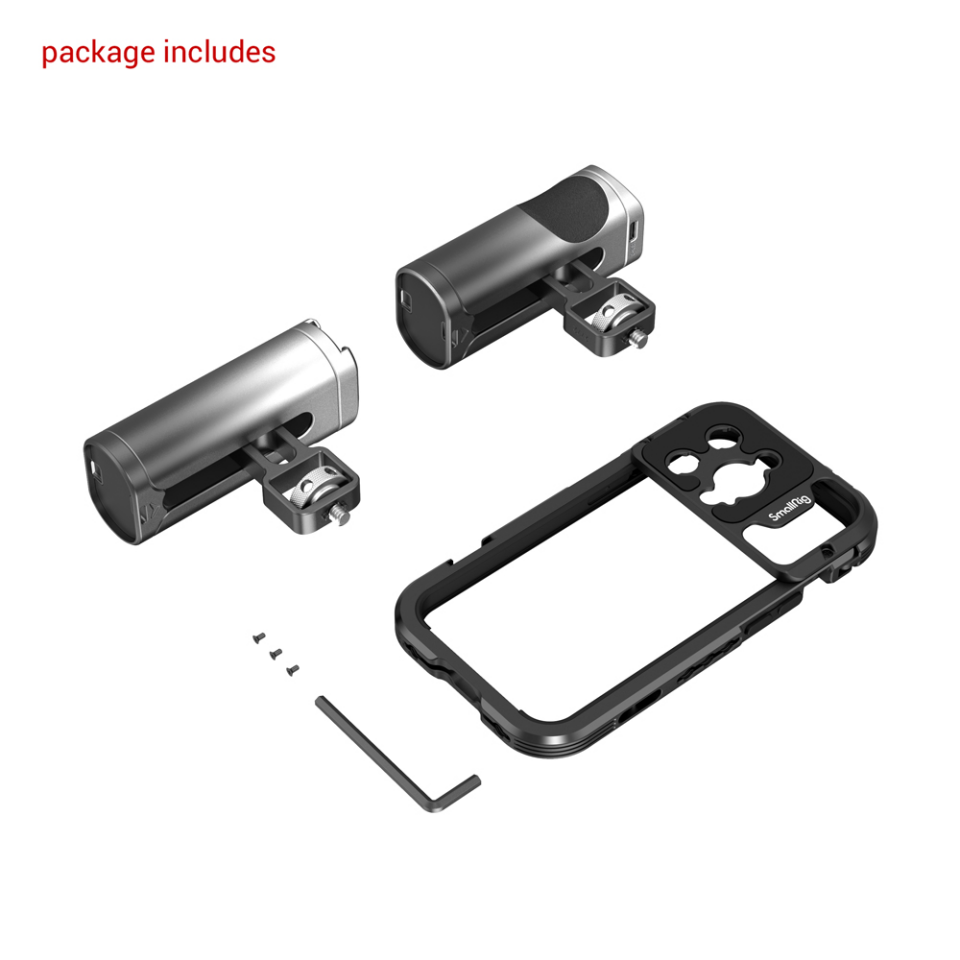 SmallRig 4076 iPhone 14 Pro için Mobil Video Kafes Kiti