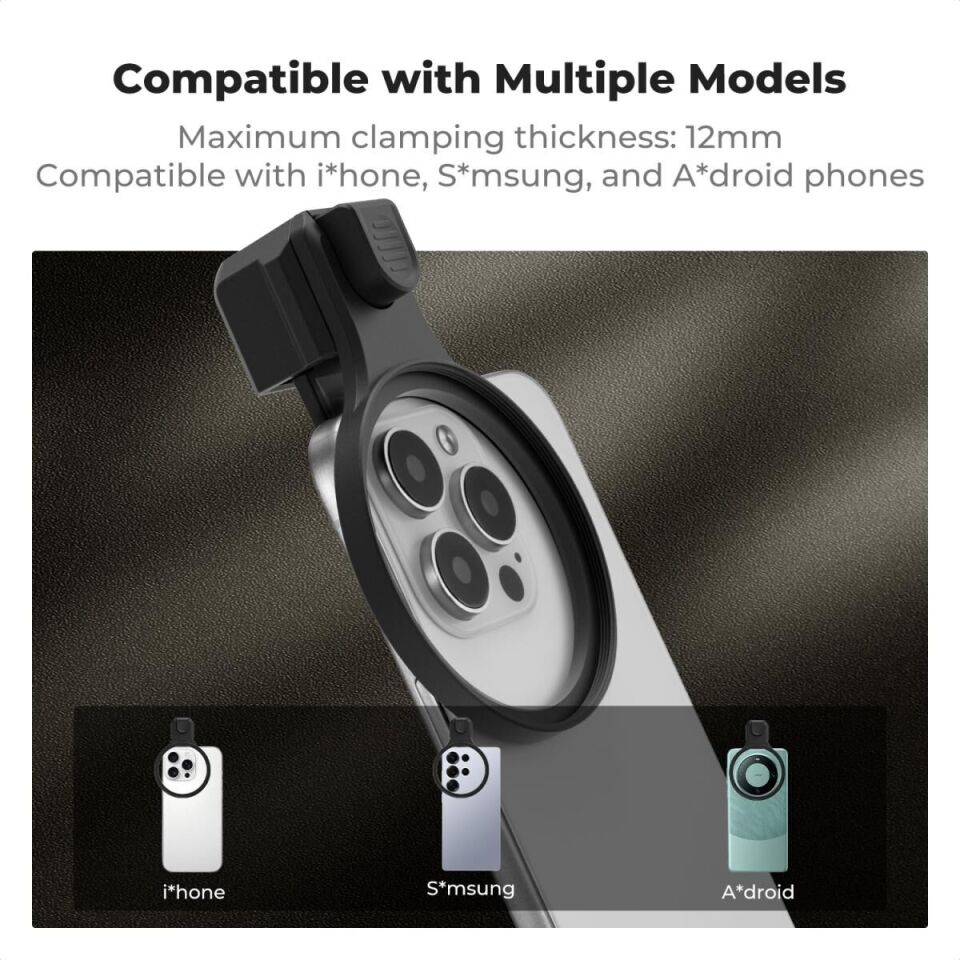 K&F Concept 67mm ND2-32 Telefon Lens Filtre Kiti