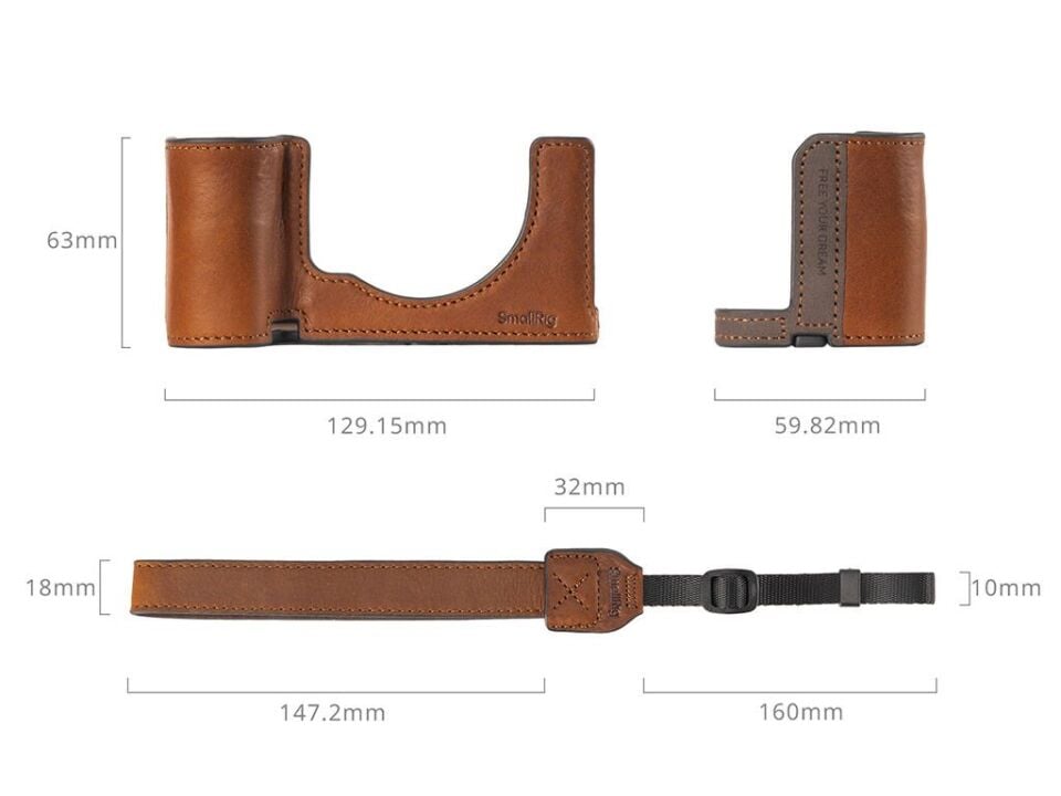 SmallRig 5015 Sony A7C II/A7CR için Deri Kılıf