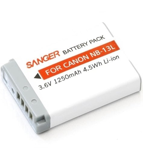 Sanger NB-13L Canon Fotoğraf Makinesi Batarya Pil