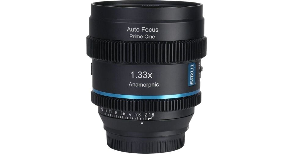 Sirui 20mm T1.8 1.33X S35 Auto-Focus Anamorfik Lens (X Mount, Mavi Flare)