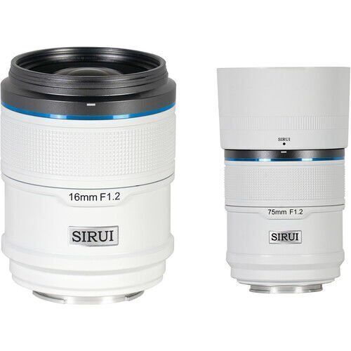 Sirui Sniper 16mm & 75mm F1.2 Lens Kiti (X Mount, Beyaz)