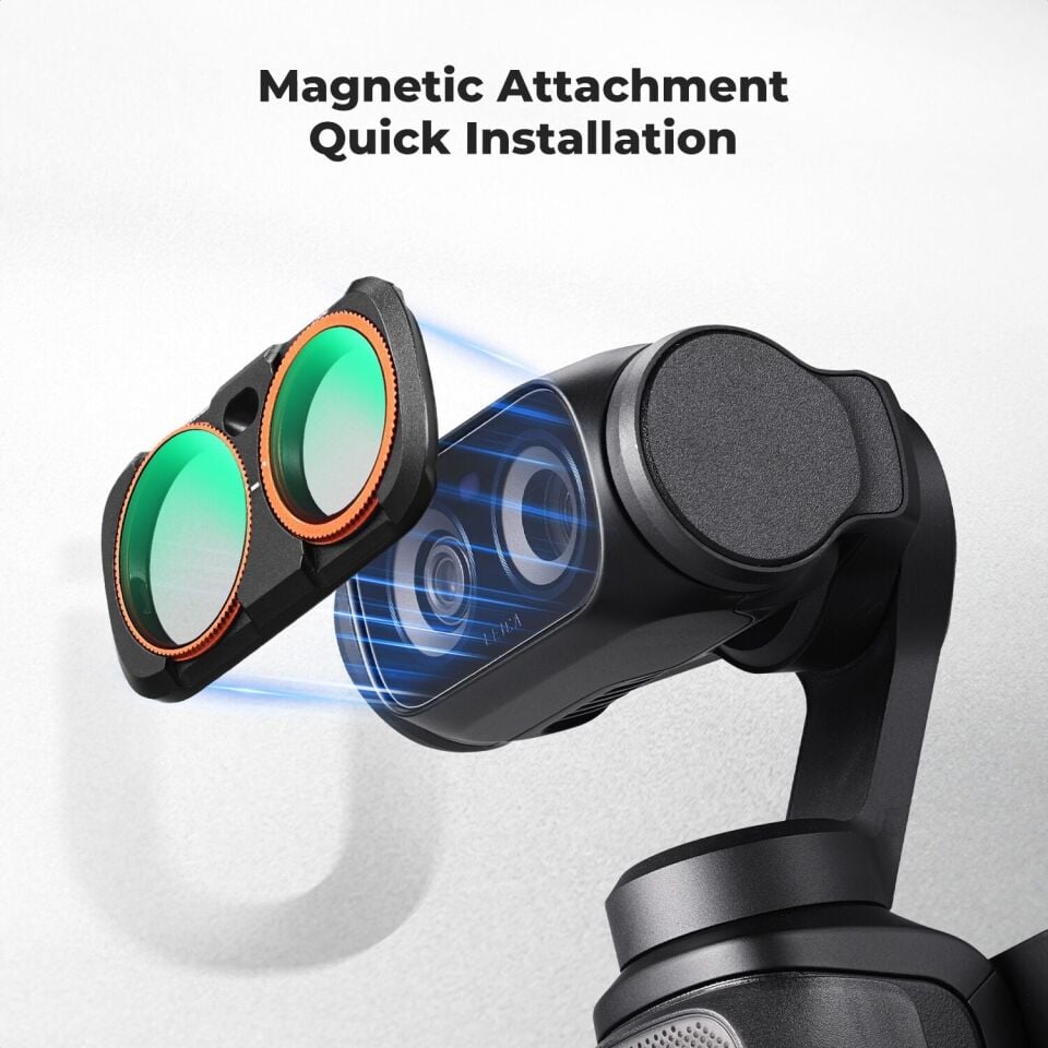 K&F Concept Insta360 Luna Ultra Uyumlu 6'lı Filtre Seti (UV + CPL + ND16/PL + ND32/PL + ND64/PL + ND256/PL)