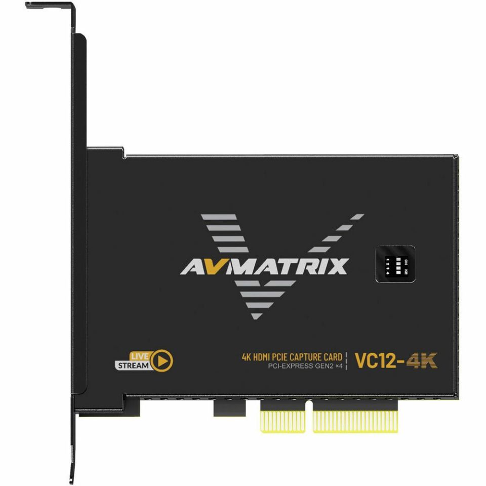 AvMatrix VC12-4K - 4K HDMI PCIE Capture Card