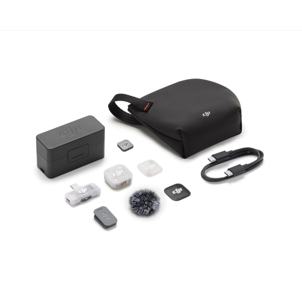 DJI Mic Mini 2 Kablosuz Mikrofon ( 1 TX + 1 Mobil RX + Şarj Kutusu)