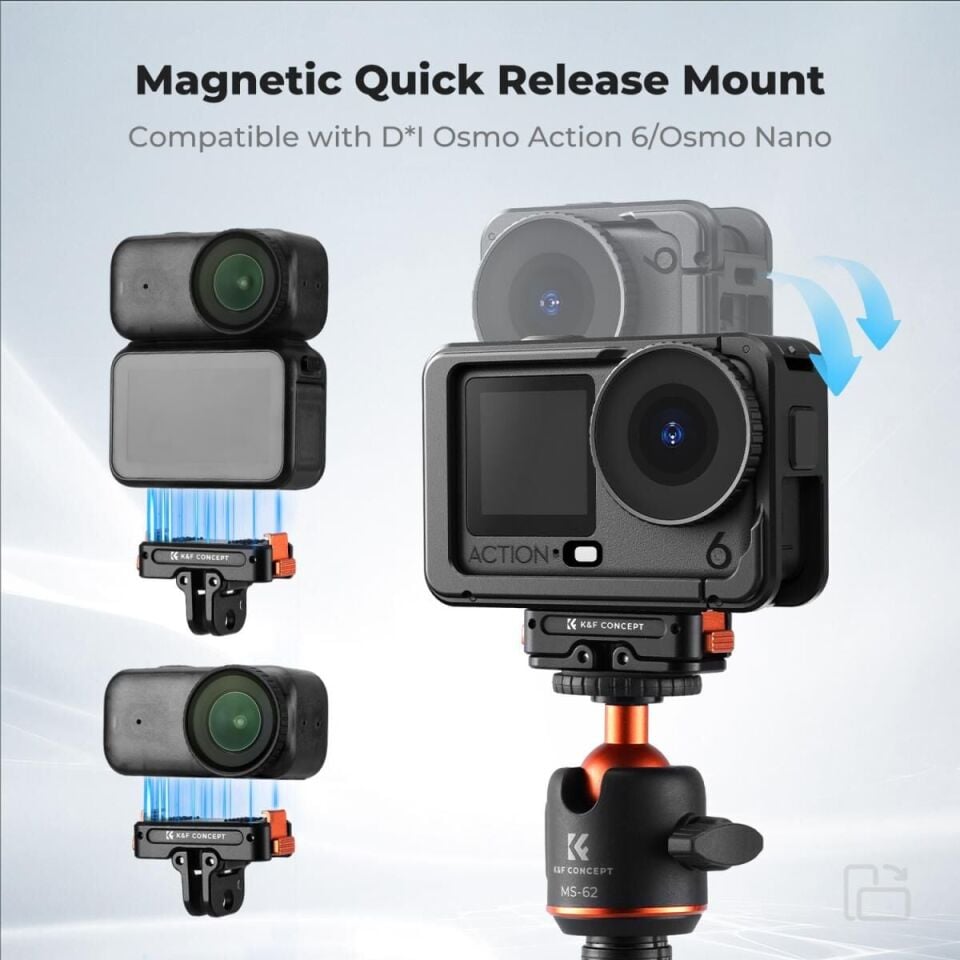 Osmo Action 6 Alüminyum Manyetik Adaptör (Osmo Nano Uyumlu)