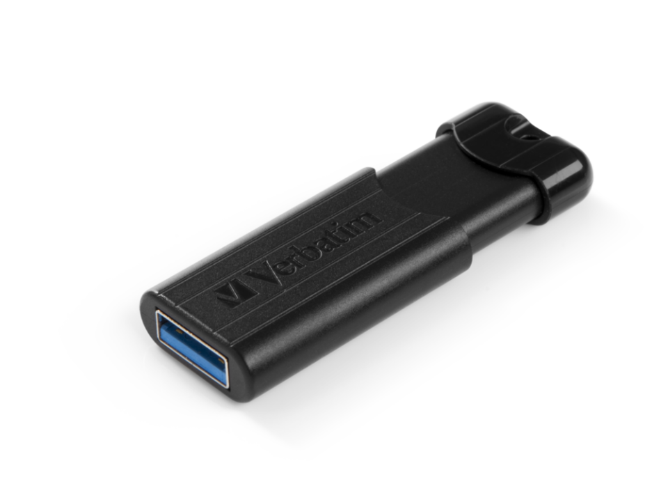 VERBATIM 49318 - 64GB PINSTRIPE USB 3.2 GEN 1 DRIVE