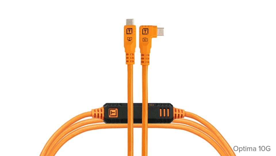 TetherPro Optima 10G USB-C  Straight to Right Angle Cable