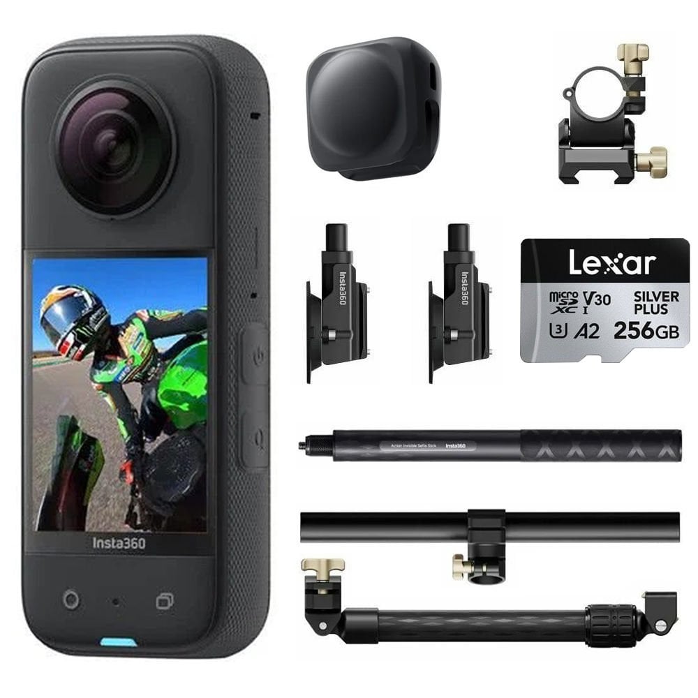 Insta360 X3 Araba Kiti (İkili Vantuz) + 256GB Hafıza Kartı