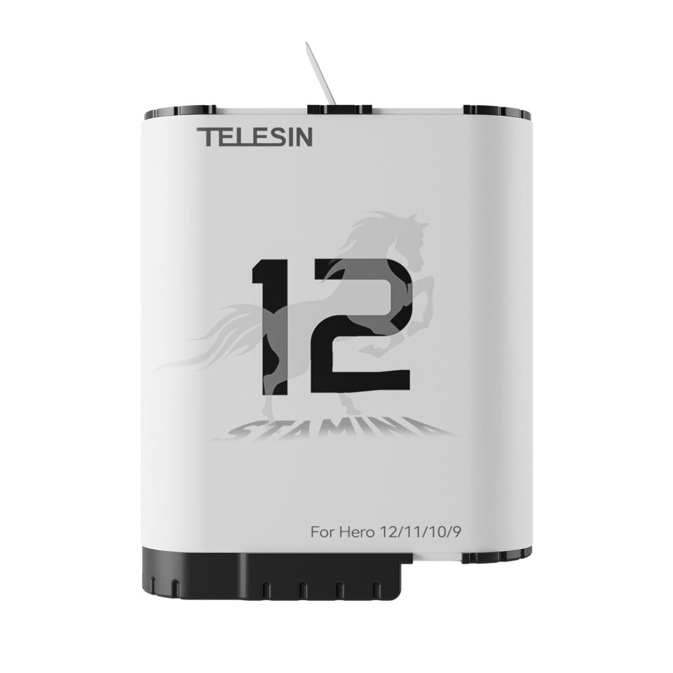 Telesin GoPro HERO12 Batarya (HERO11/10/9 Uyumlu)
