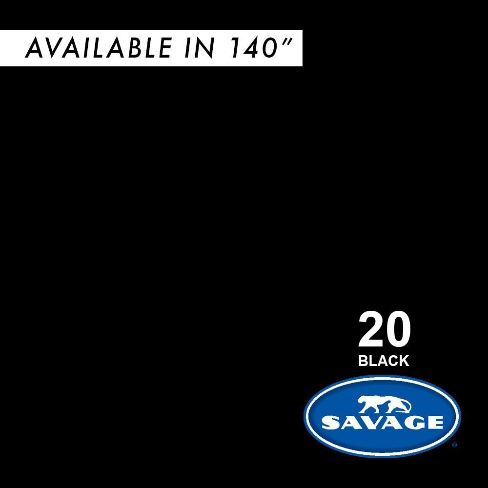 Savage (U.S.A) Stüdyo Kağıt Fon Black 272x1100 cm