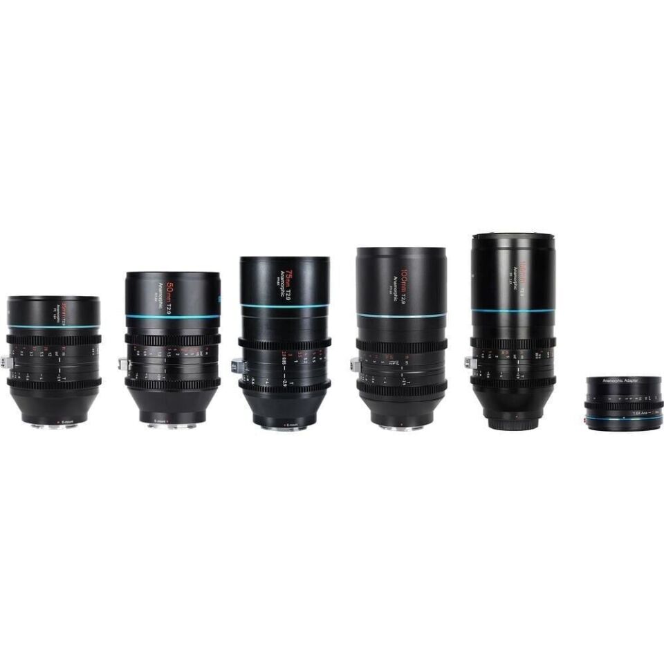 Sirui Venus 1.6x Full-Frame Anamorfik 5'li Lens Kiti (E Mount)