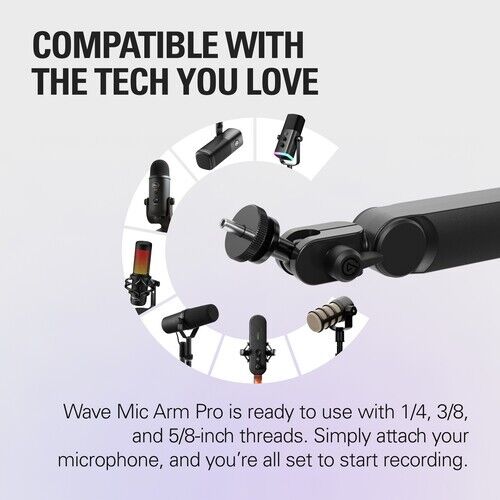 Elgato 10AAT9901 Wave Mic Arm Pro (Black)