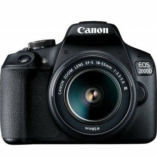 Canon EOS 2000D + EF-S 18-55mm f / 3.5-5.6 DC III Lens Kit