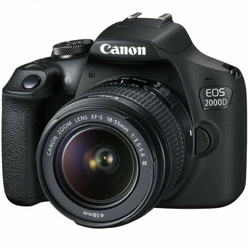 Canon EOS 2000D + EF-S 18-55mm f / 3.5-5.6 DC III Lens Kit