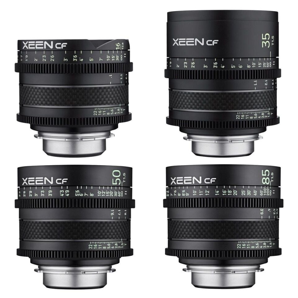 XEEN CF 16, 35, 50, 85mm Cine 4'lü Set (Arri PL)