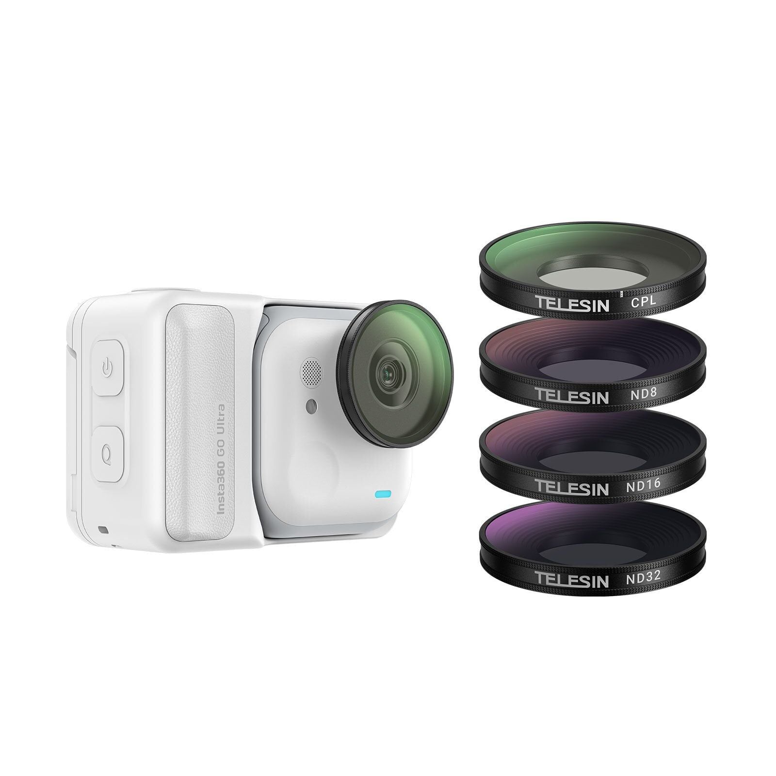 TELESIN Insta360 Go Ultra ND Filtre Seti (CPL+ND8/16/32)