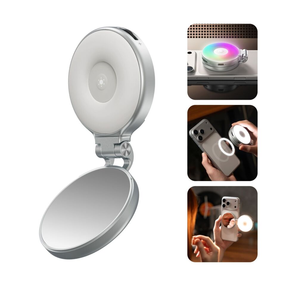 TELESIN Magnetic RGB Selfie Ring Light