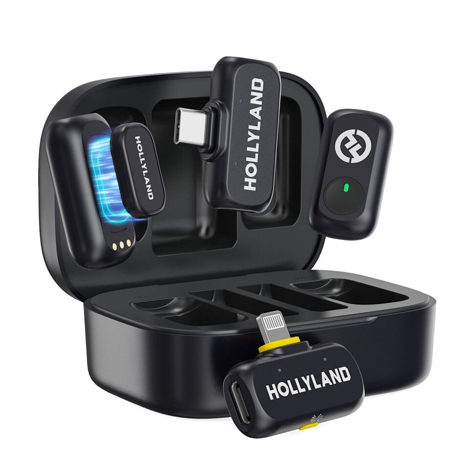 Hollyland LARK A1 Combo 2 Kişilik Kablosuz Mikrofon Sistemi