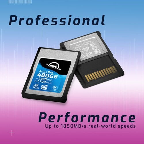 OWC 480GB Atlas Pro CFexpress 4.0 Type A Memory Card
