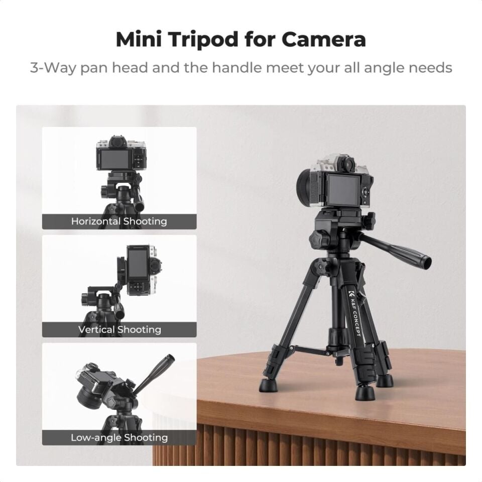 K&F Concept Masaüstü Cep Telefonu Tripod (63cm)