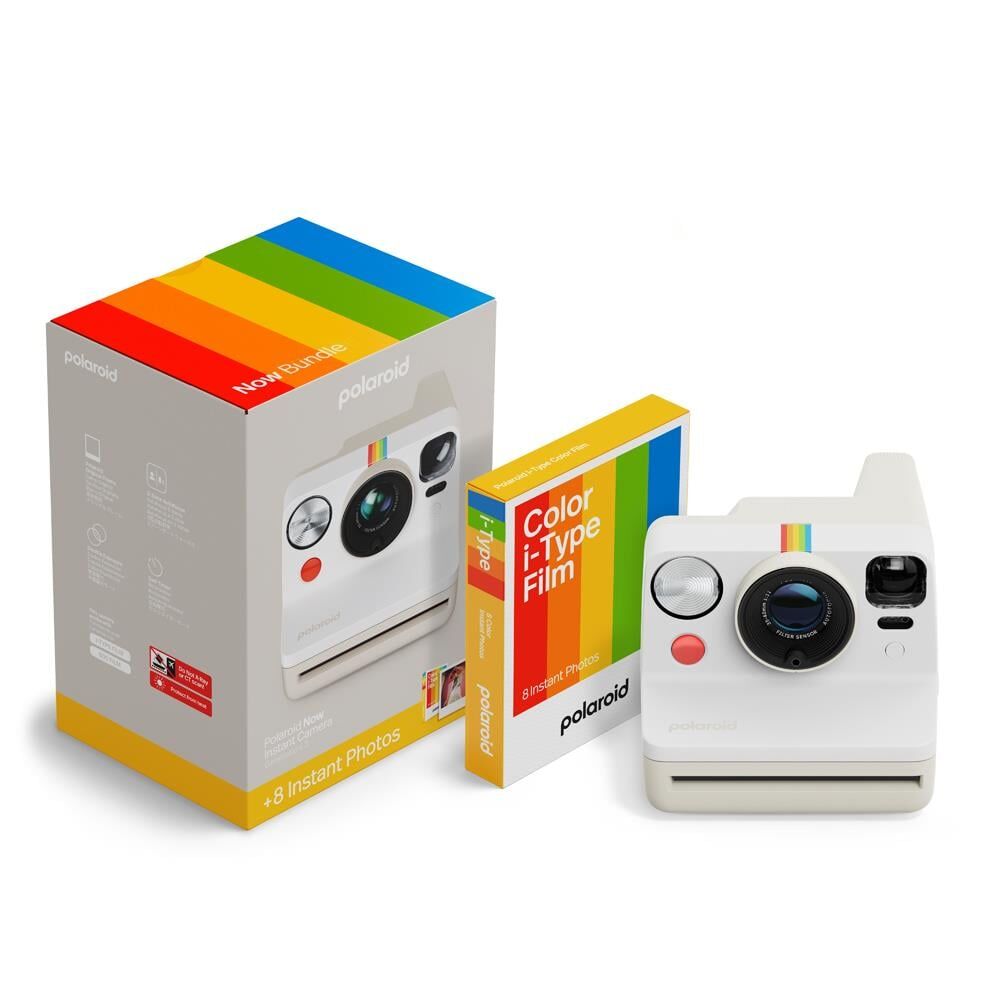 Polaroid Now Gen 3 Şipşak Fotoğraf Makinesi Set - Pebble White