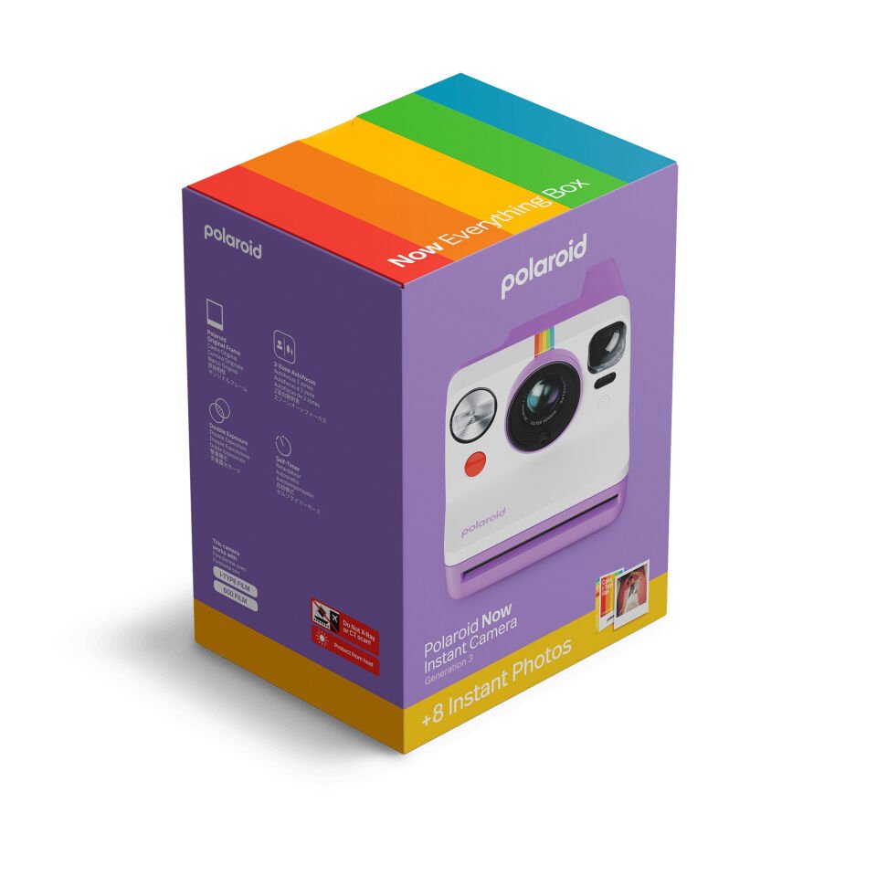 Polaroid Now Gen 3 Şipşak Fotoğraf Makinesi Set - Purple