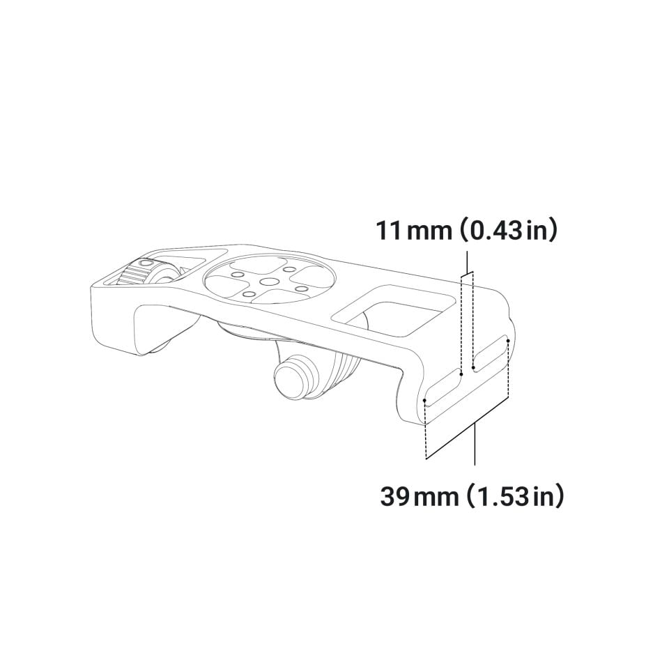 Insta360 Bike Computer Mount ( Independent Handlebars )