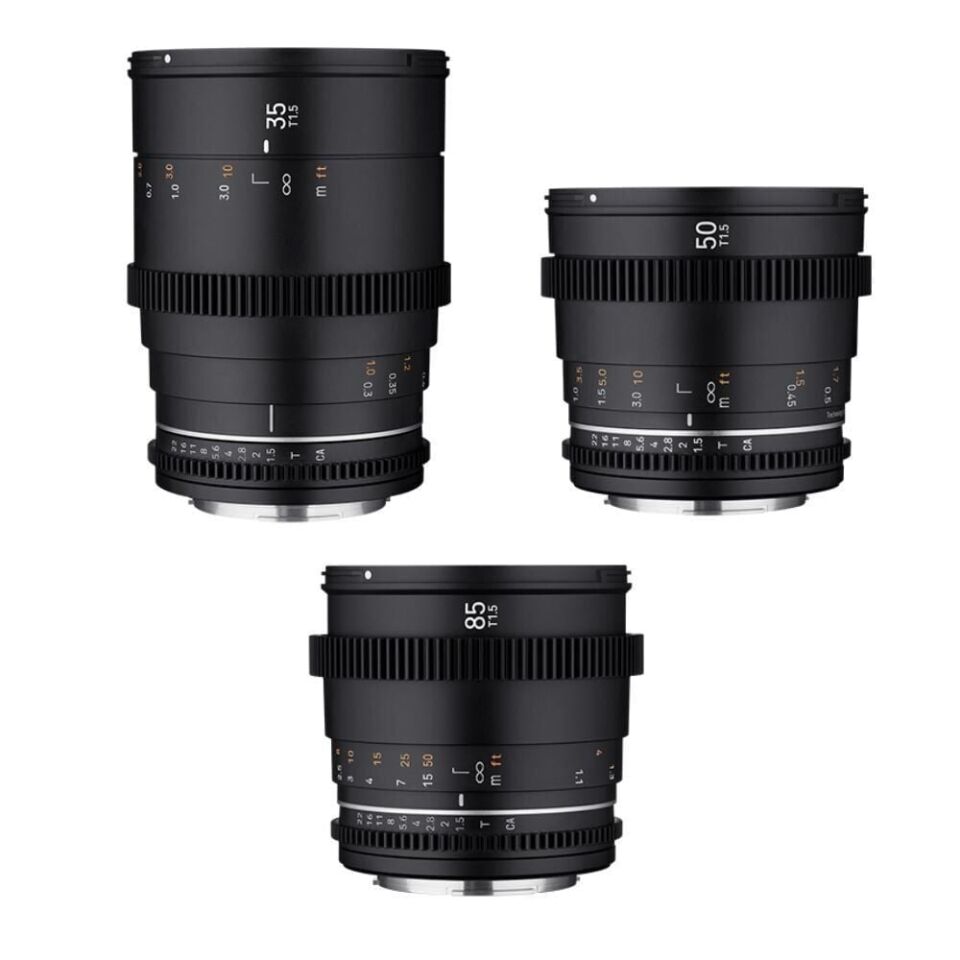 Samyang 35/50/85mm VDSLR MK2 3'lü Cine Lens Seti (Sony E)