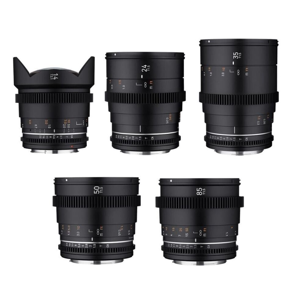Samyang 14/24/35/50/85/135mm VDSLR MK2 6'lı Cine Lens Seti (Sony E)