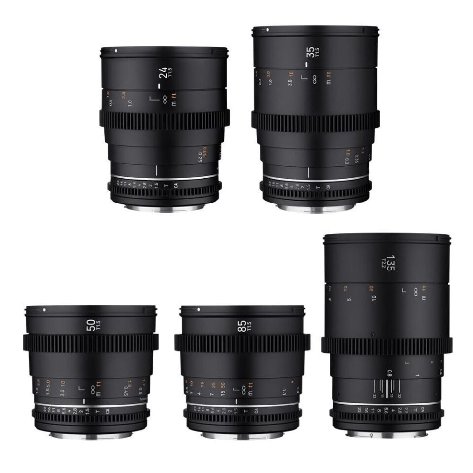 SAMYANG 24/35/50/85/135 VDSLR MK II 5'li Sine Lens Seti (Sony E)
