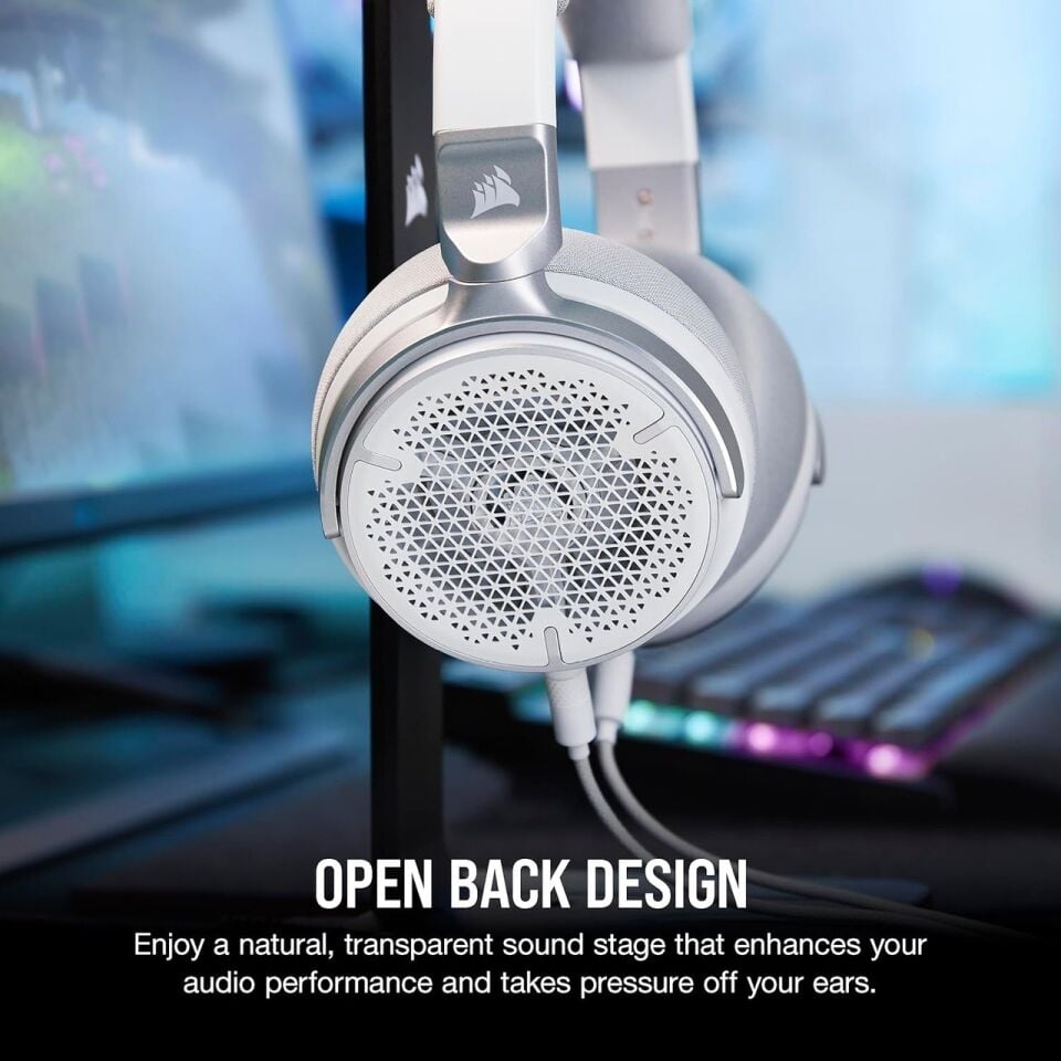 Corsair Virtuoso Pro Open Back Açık Arkalı Streaming/gaming Headset Carbon /beyaz Beyaz