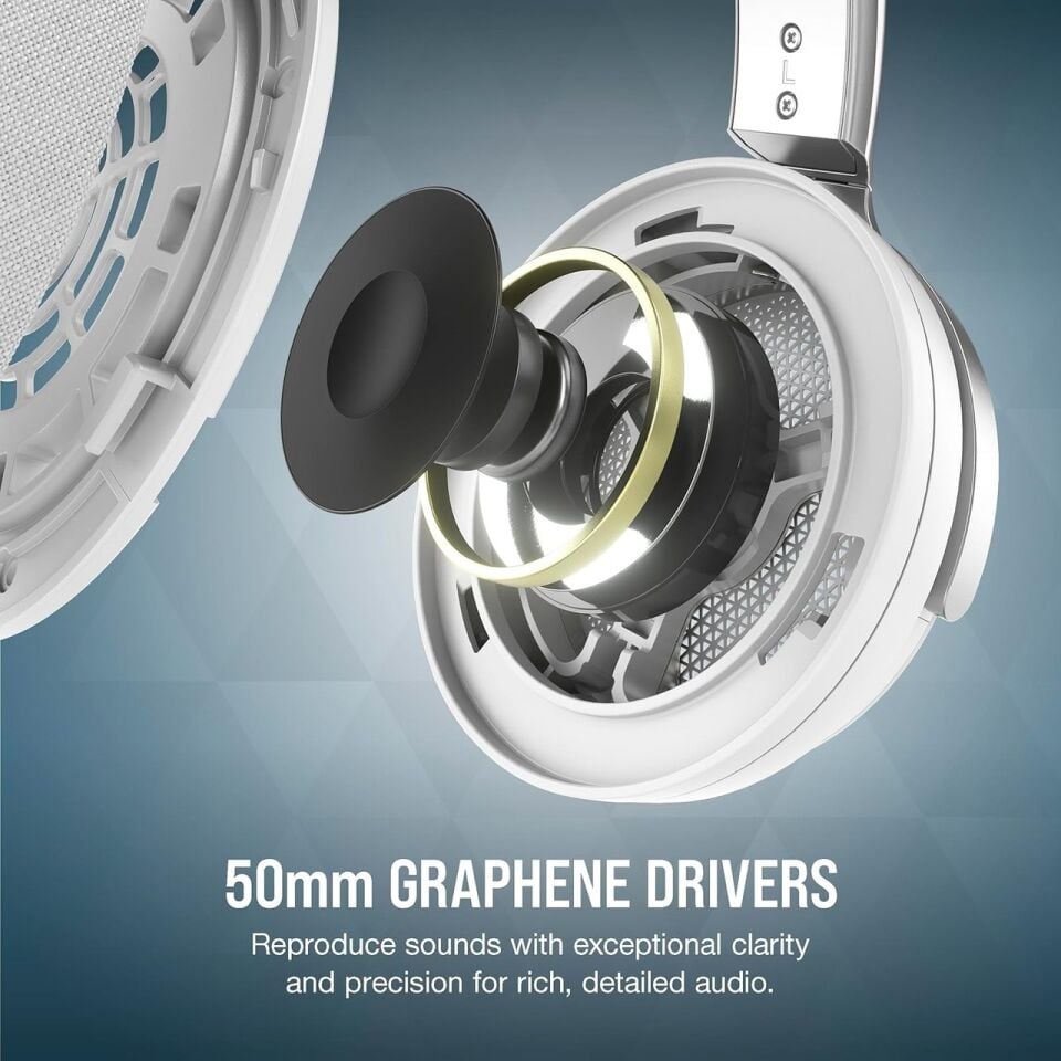 Corsair Virtuoso Pro Open Back Açık Arkalı Streaming/gaming Headset Carbon /beyaz Beyaz