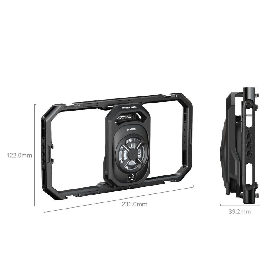 SmallRig 5276 Hepsi Bir Arada Termal Canlı Yayın ve Video Çekim El Tipi Telefon Kafesi Kiti