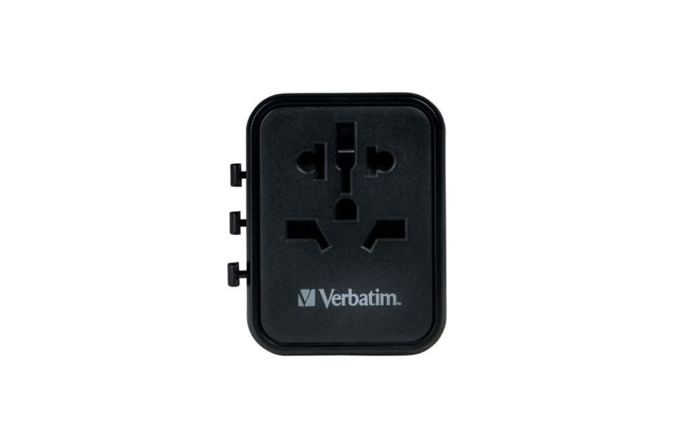 Verbatim UTA-02 Evrensel Seyahat Adaptörü - PD20W / QC / 1xUSB / 1xType-C