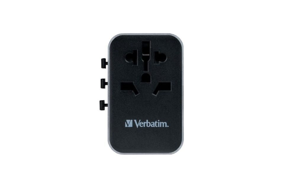 Verbatim UTA-04 Evrensel Seyahat Adaptörü - PD61W / QC / 3xUSB / 2xType-C