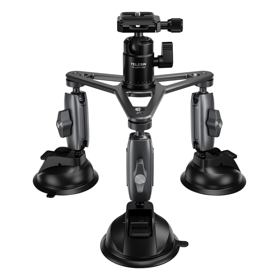 TELESIN 3 Kollu Suction Cup