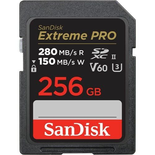 SanDisk 256GB Extreme PRO UHS-II SDXC Hafıza Kartı (280mb)