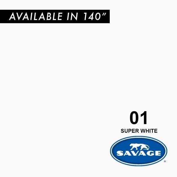 Savage (U.S.A) Stüdyo Kağıt Fon Super White 272x1100 cm