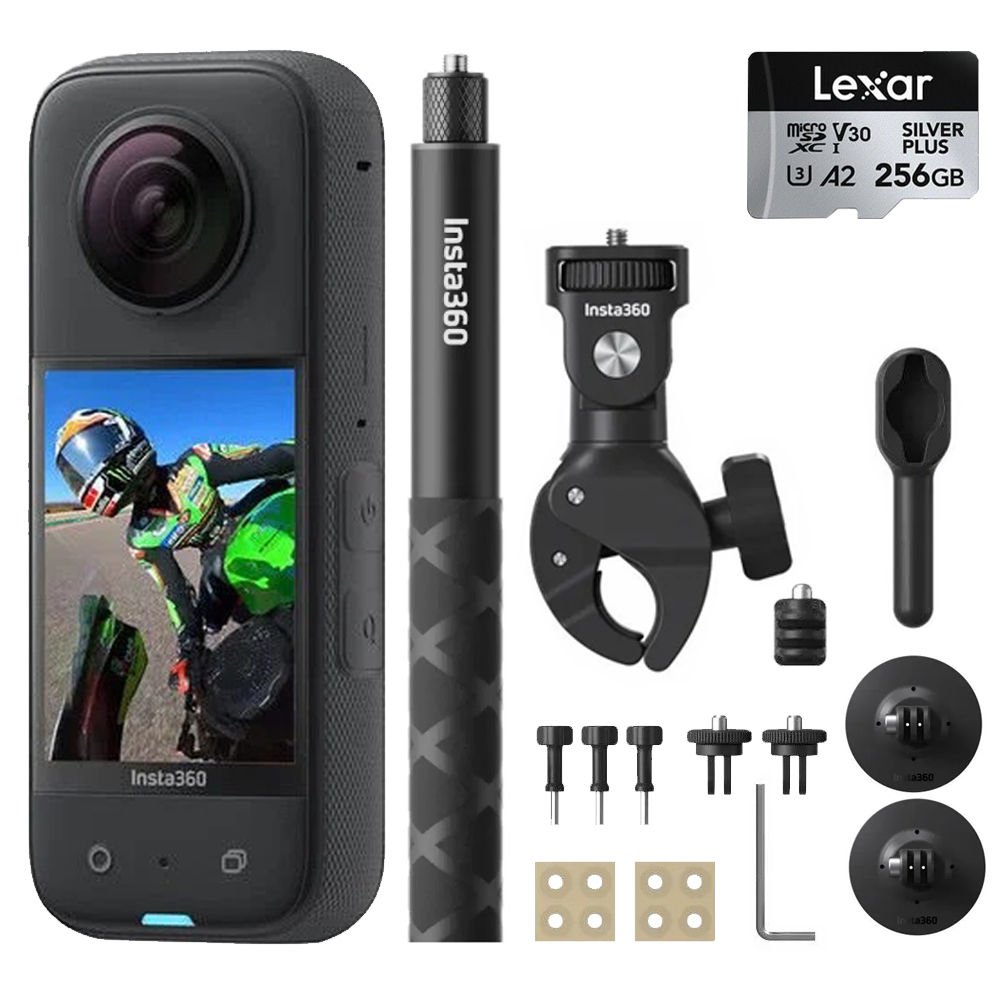 Insta360 X3 Motorsiklet Kiti + 256GB Hafıza Kartı