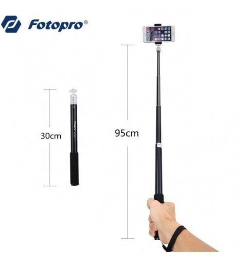 Fotopro QP-906R Bluetooth Selfie Çubuğu (Siyah)