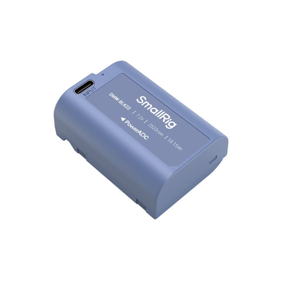 SmallRig 4906 DMW-BLK22 USB-C Şarj Edilebilir Kamera Pili