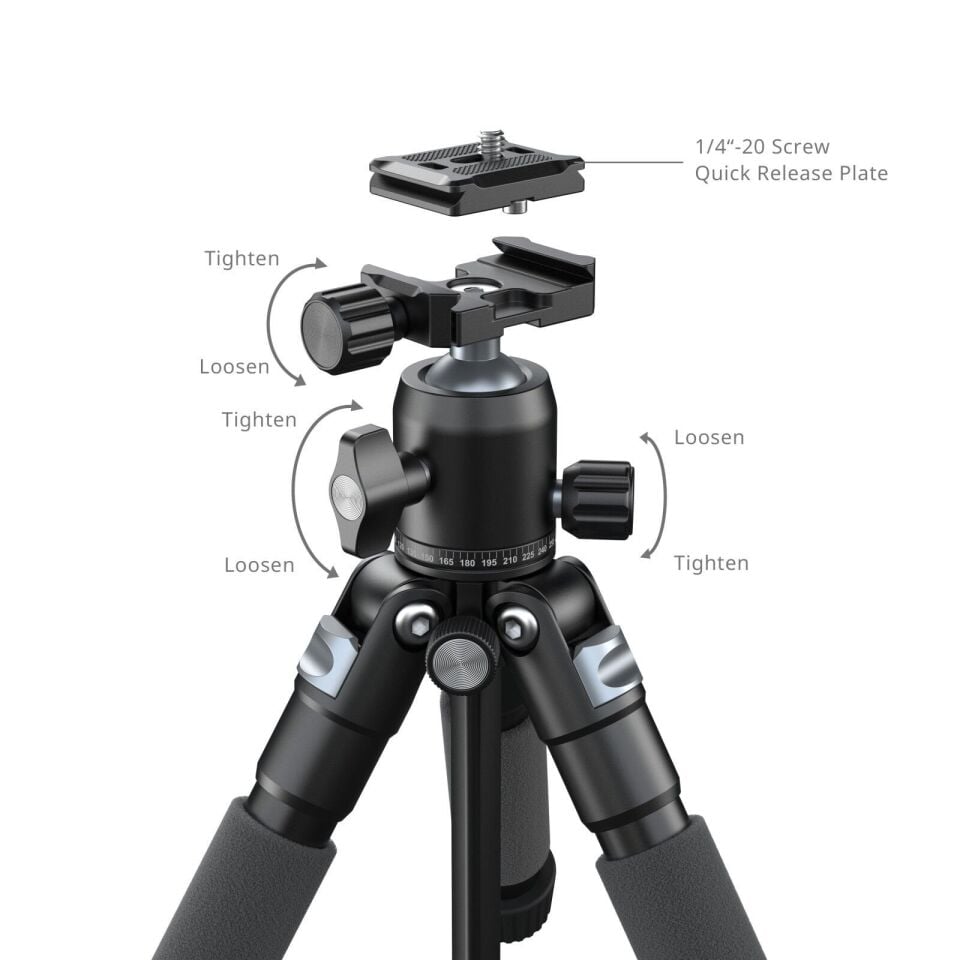 SmallRig 5470 VT-20Pro Taşınabilir Masaüstü Mini Tripod