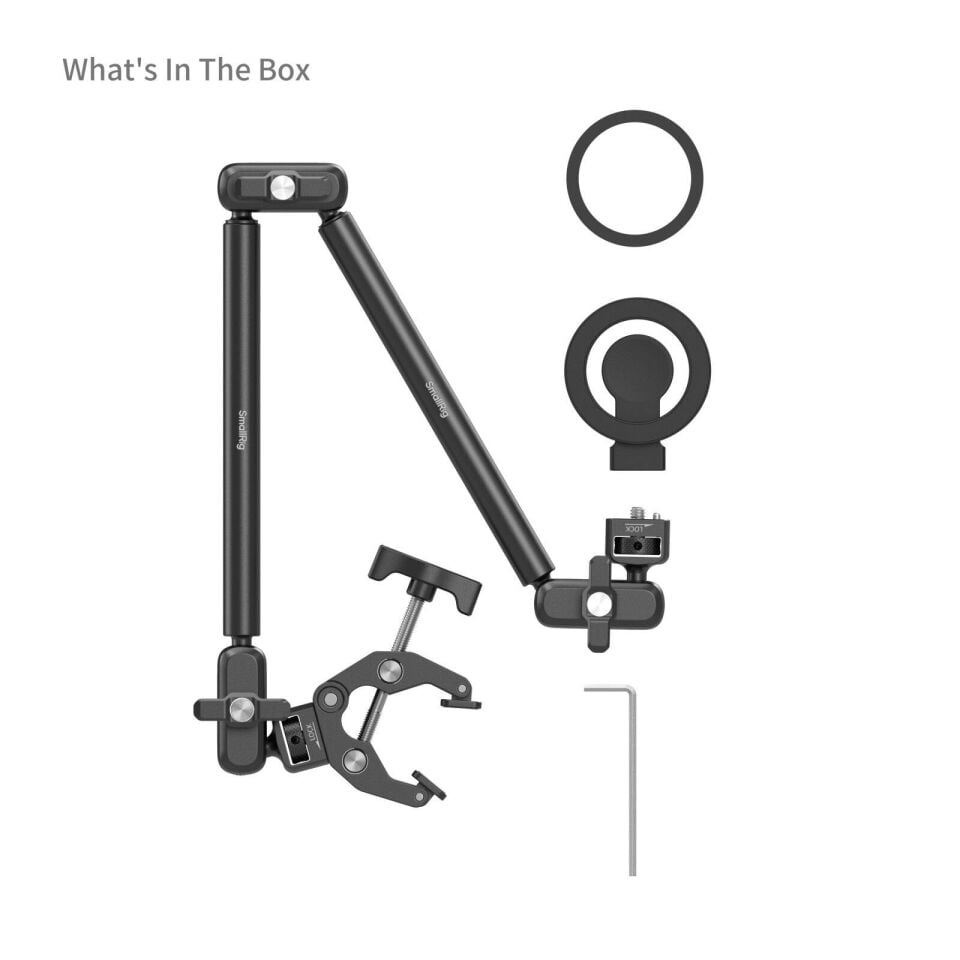 SmallRig 5626 Masaüstü Sihirli Kol Yengeç Şeklinde Kelepçe Kiti (MagSafe Uyumlu Sürüm)