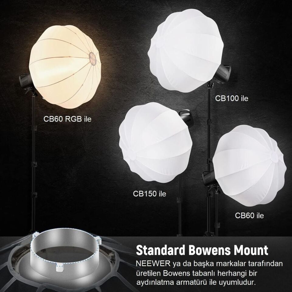 NEEWER NS65L Hızlı Kurulan 65cm Fener Softbox