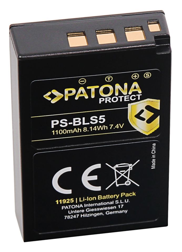 Patona Protect Olympus BLS5 Batarya Pil