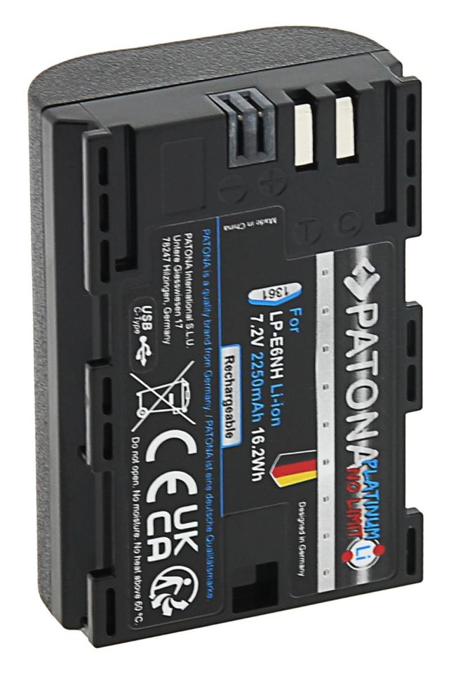 Patona Platinum Canon LP-E6NH USB-C Girişli Batarya Pil
